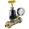 Apollo 3/4 in. Bronze Double Union PEX Water Pressure Regulator with Gauge APXPRV34WG - alternate 2